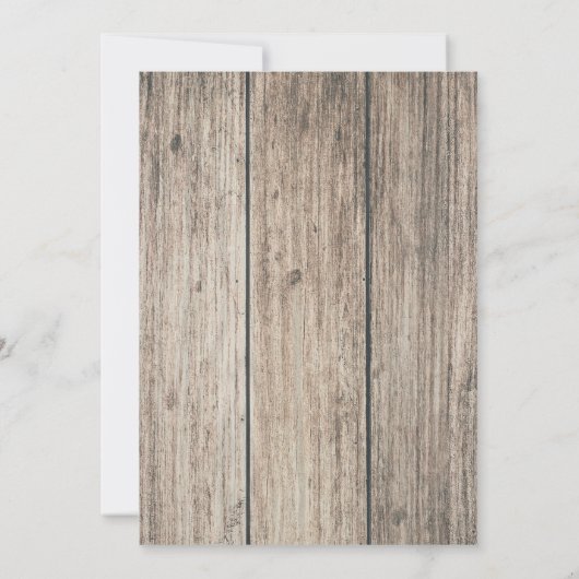 Wild Een Herten Antlers Rustiek 1e Verjaardagsfees Kaart (Achterkant)