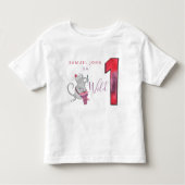 Wild Een jongen eerste verjaardag grappig karakter Kinder Shirts (Voorkant)