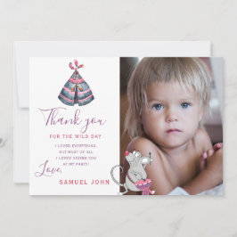 Wild Een jongen eerste verjaardag grappige foto da Kaart