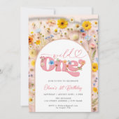 Wild Een Kleurrijke Wildflower 1e Verjaardag Kaart (Voorkant)