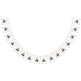 Wild Een Leuk Oerwoud Tijger 1e Verjaardag Vlaggetjes