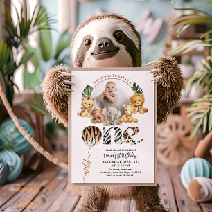 Wild Een Moderne Geslacht Neutraal 1e Verjaardag Kaart