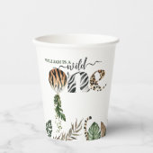 Wild Een Moderne Geslacht Neutraal 1e Verjaardag Papieren Bekers (Voorkant)