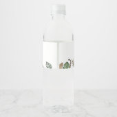 Wild Een Moderne Geslacht Neutraal 1e Verjaardag Waterfles Etiket (Achterkant)