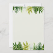 WILD EEN | oerwoud baby shower-uitnodiging Kaart (Achterkant)