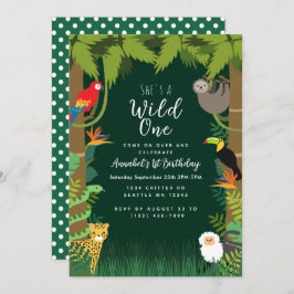 Wild Eén Oerwoud Kinderen - uitnodiging