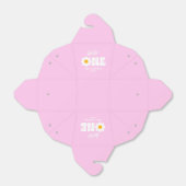 Wild Eén roze Witte Dagen Retro 1 eerste verjaarda Bedankdoosjes (Uitgevouwen)