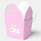 Wild Eén roze Witte Dagen Retro 1 eerste verjaarda Bedankdoosjes (Geopend)