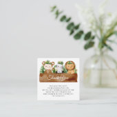 wild één safari baby shower dank je kaart (Staand voorkant)