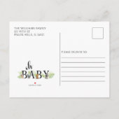 Wild een Safari baby shower uitnodiging briefkaart (Achterkant)