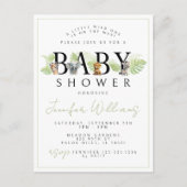 Wild een Safari baby shower uitnodiging briefkaart (Voorkant)