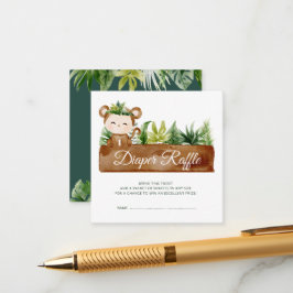 wild een safari diaper-ticket informatiekaartje