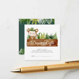 wild een safari diaper-ticket informatiekaartje