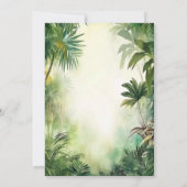 Wild een safari oerwoud dieren 1e verjaardag kaart (Achterkant)