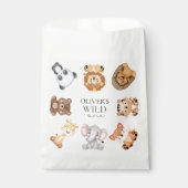 Wild een safari thema eerste verjaardag bedankzakje (Voorkant)
