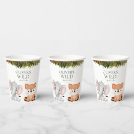 Wild een safari thema eerste verjaardag papieren bekers