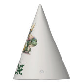 Wild Een Schattigee Dinosaurus Eerste Verjaardag Feesthoedjes (Rechts)