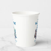 Wild Een Schattigee Dinosaurus Eerste Verjaardagsf Papieren Bekers (Rechts)