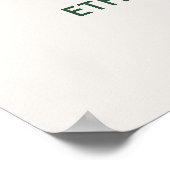 Wild Een Schattigee Dinosaurus Eerste Verjaardagsf Poster (Hoek)