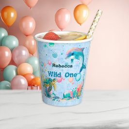 Wild Een Speelse Zee Life Paper Cups Papieren Bekers