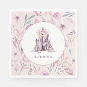 Wild een tipi verjaardagsfeestje servetten (Voorkant)