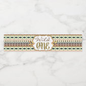 Wild Een Tribal 1e Verjaardag Waterfles Labels Waterfles Etiket (Enkel label)