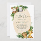 WILD EEN | Uitnodiging tot het baby shower van sch (Voorkant)