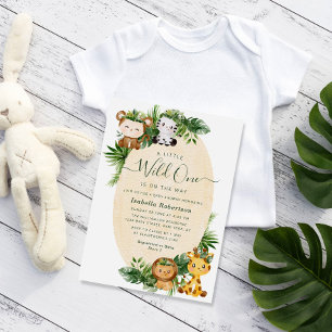 WILD EEN   Uitnodiging tot het baby shower van sch