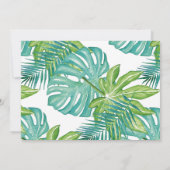 Wild Een verjaardag Dank je Oerwouden Bedankkaart (Achterkant)