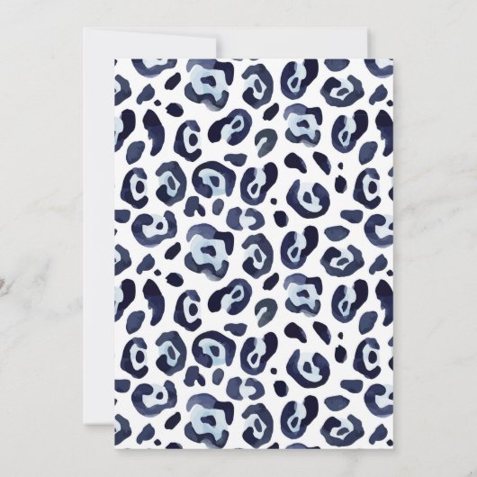 Wild Een Verjaardag Uitnodiging Party Dieren (Achterkant)