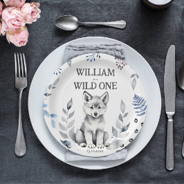 Wild Een wolf thema verjaardagsfeestje servies Papieren Bordje