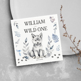 Wild Een wolf thema verjaardagsfeestje servies Servet