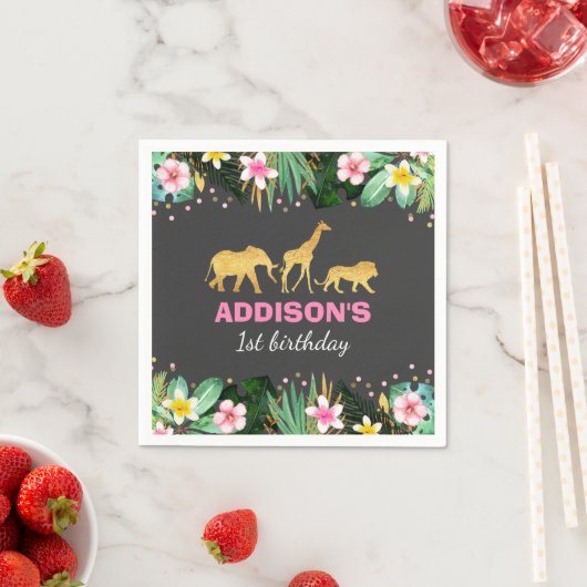 Wild Eentje Oerwoud Dieren Napkin Servet (Insitu)