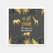 Wild Eentje Oerwoud Dieren Napkin Servet (Voorkant)