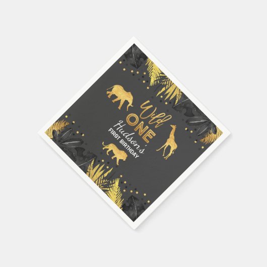 Wild Eentje Oerwoud Dieren Napkin Servet (Hoek)