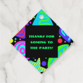Wild Eighties Party Bedankjes Labels (Achterkant)