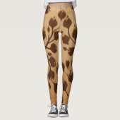 Wild Elegance: Bruine Dierenprint Leggings (Voorkant)
