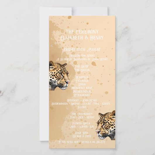 Wild Elegance: De Uitnodiging van het Luipaard (Voorkant)