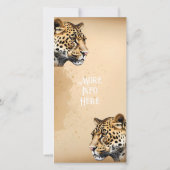 Wild Elegance: De Uitnodiging van het Luipaard (Achterkant)