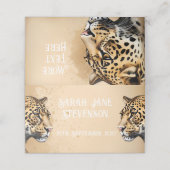 Wild Elegance: De Uitnodiging van het Luipaard (Buitenkant ongevouwen)