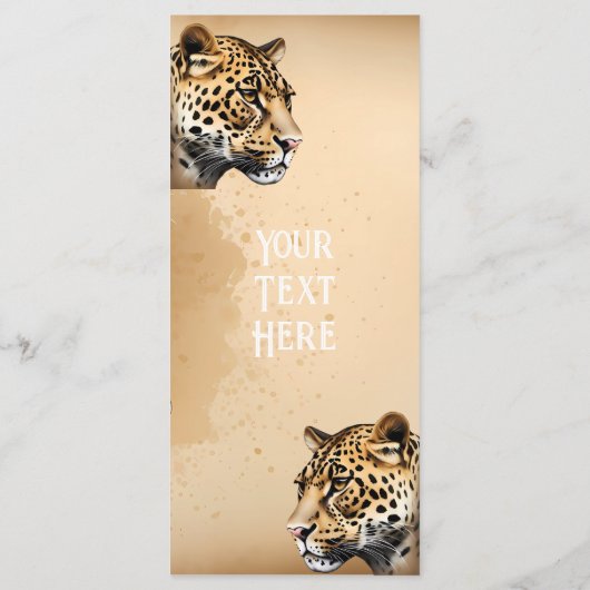 Wild Elegance: De Uitnodiging van het Luipaard (Achterkant)