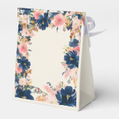 Wild Elegance | Navy Blush & Gold Wedding Bedankdoosjes (Achterkant)