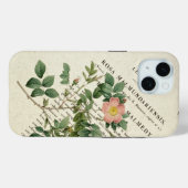 Wild Elegance: Rosa malmundariensis iPhone Case (Achterkant (horizontaal))