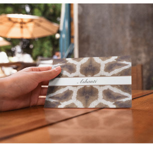 Wild Elegant Persoonlijke Safari Giraffe Print Briefkaart