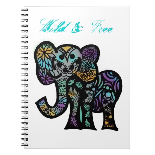 Wild Elephant-laptop Notitieboek (Voorkant)