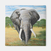 Wild Elephant Magneet (Voorkant)