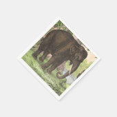 Wild Elephant Print Gender-neutraal Baby shower Servet (Hoek)