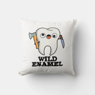 Wild Email Grappige Wilde Dier Tand Pun Kussen