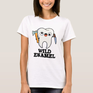 Wild Email Grappige Wilde Dier Tand Pun T-shirt