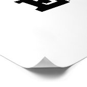 Wild emaille grappig wild dier tand woordspeling poster (Hoek)